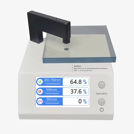 Visible light transmission meter detail