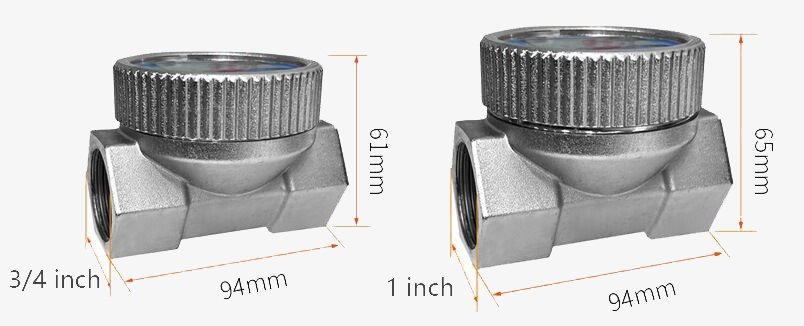 Waterproof turbine flow meter sizes