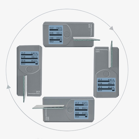 Window tint meter detail